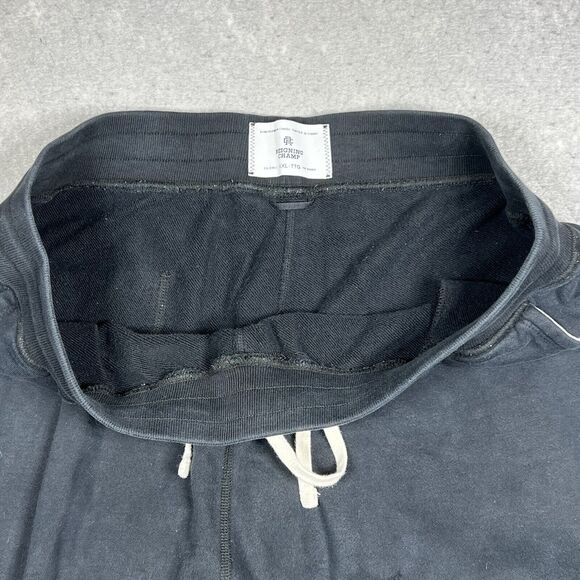 Reigning Champ Midweight Terry Standard Sweatpants Joggers XXL Black (FLAWED) - Picture 8 of 14